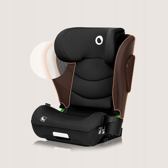 Lionelo Neal Scaun Auto pentru Copii High-back Booster i-Size cu Isofix Carbon negru
