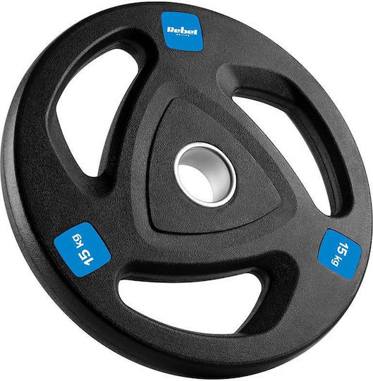 Set of Plates Olympic Type Metal 2 x 15kg Φ50mm with Handles