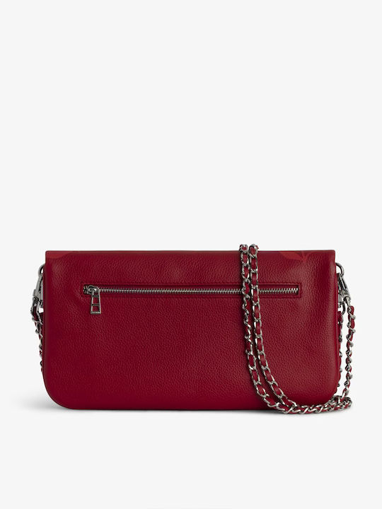 Zadig & Voltaire Leather Women's Pouch Handbag Red LWBA03904