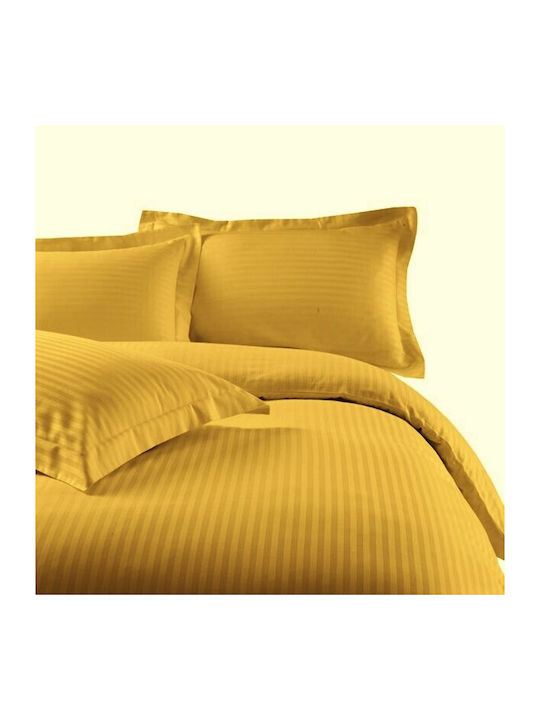 The Home Deco Factory Cuvertură Extra-dublu Bumbac Mustard 240x260cm