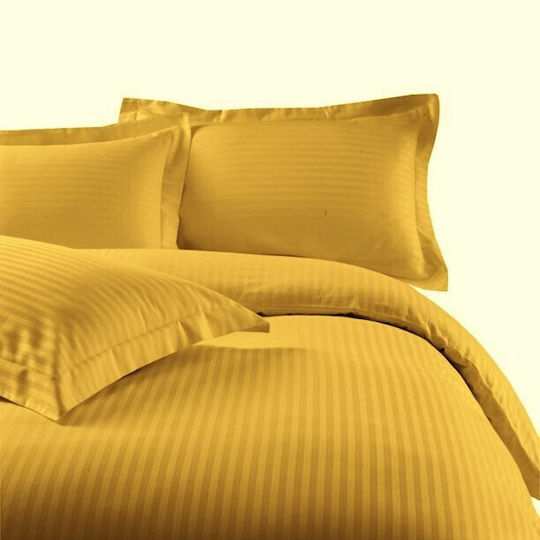 Kotonia Home Κουβερλί Υπέρδιπλο Βαμβακερό Mustard 220x240cm