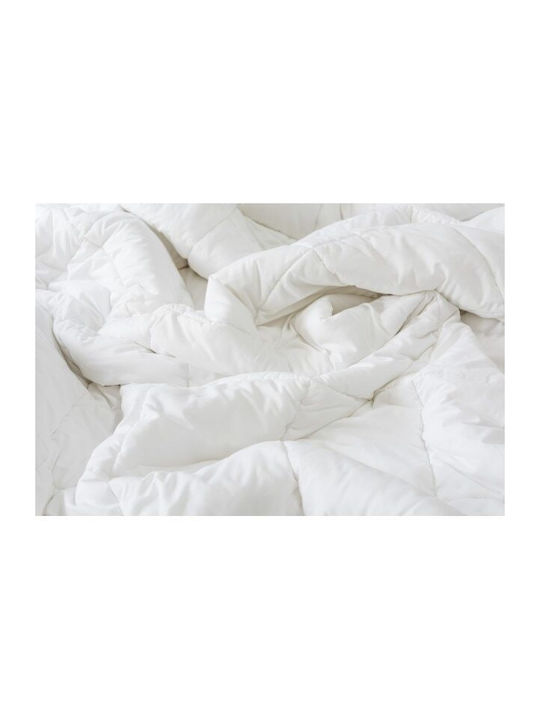 Kotonia Home Husă de pătură cu Umplutură Microfiber Dublu 200x220cm Alb 300 g/mp²Gsm