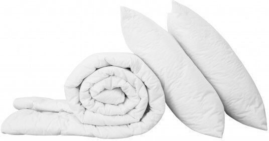 Kotonia Home Set Dublu 200x220cm Alb 3buc