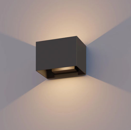 Calex Lumină de exterior montată pe perete LED IP54 7W cu Alb Cald Lumină Dublu Fascicul