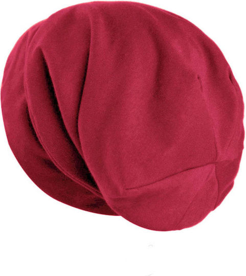 Bordeaux Red Satin Lined Sleep Cap Hair Protection