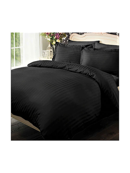 Kotonia Home Калъф за възглавница от 100% Памук Черен 2бр 40x40см