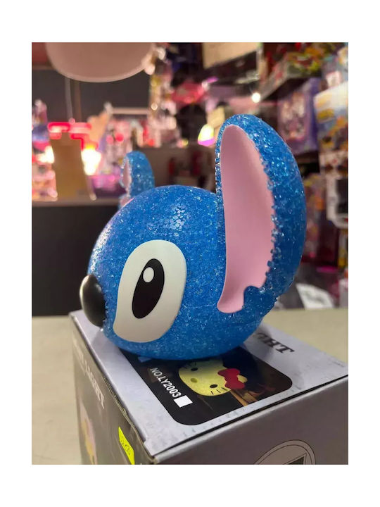 Kinder Tischlampe Stitch Blaues Hellblau Gummi 8706-2 Blau