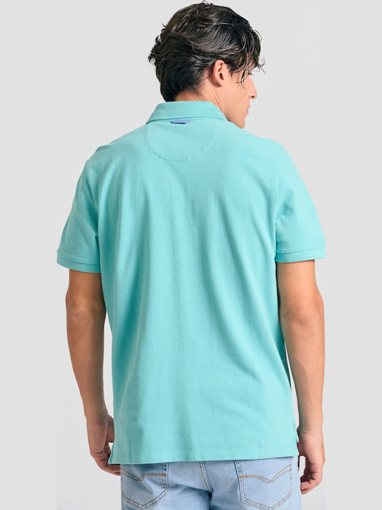 Funky Buddha Polo Μπλούζα Aqua Blue