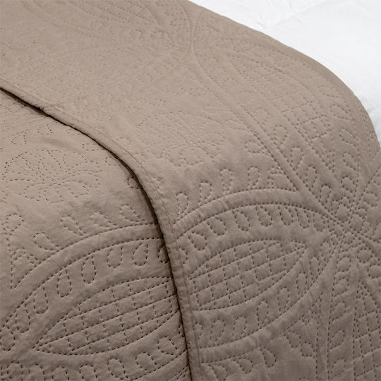 Lino Home Ligero Покривало Кингсайз Микрофибър Mocca 220x240см