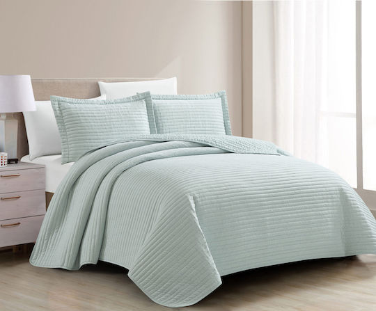 Liolios Home Tagesdecke King Size Aqua 260x240cm