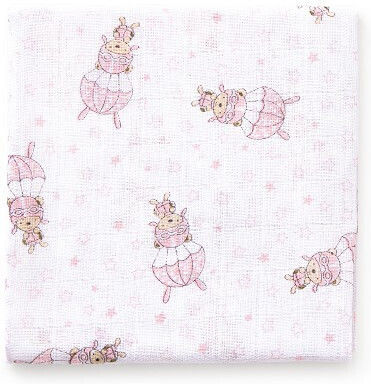 Interbaby Musselin-Kuscheldecken Rosa 80x80cm. 3Stück