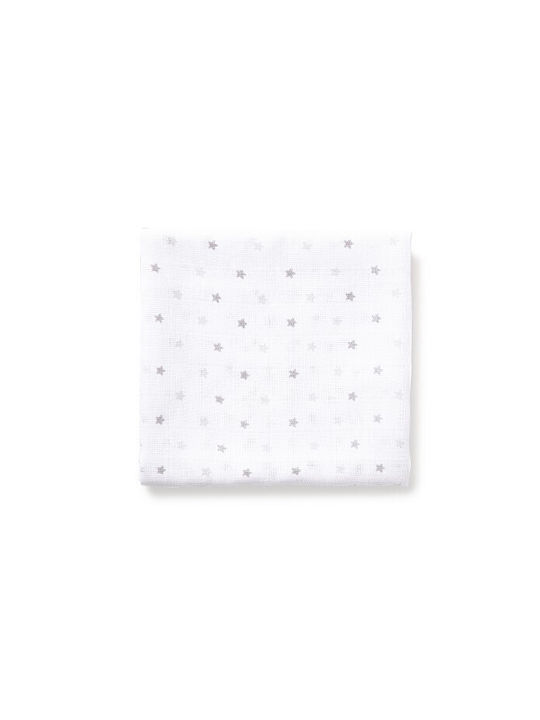Interbaby Πάνες Αγκαλιάς από Μουσελίνα Γκρι 80x80εκ. 3τμχ