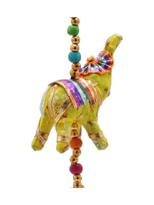 Decorative Garland Elephants Fabric & Bells 80cm