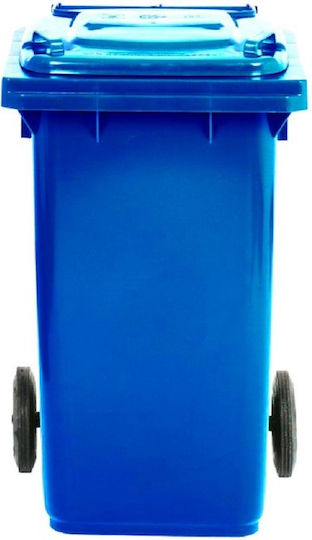 ICS Spa Plastic Coș de gunoi Deșeuri Coșuri de gunoi cu roți 120lt Albastru