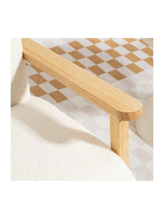 HomCom Sessel Creme 80x75x85cm