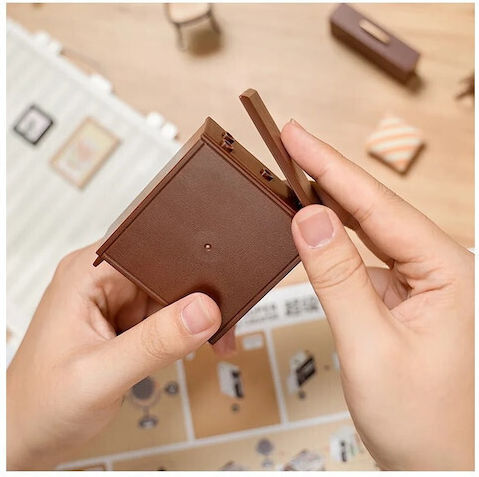 Rolife Играчка За Строене Дървена Сладка Спалня със Светодиод За Деца Над 14 Години