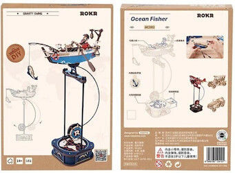Rolife Jucărie de Construcție din Lemn Ocean Fisherman Balance with Pendulum pentru Copii 14+ ani+ Ani