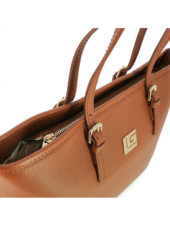 Leather Women's Bag Shoulder Tabac Brown