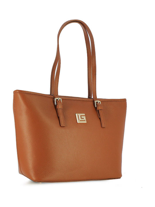 Leather Women's Bag Shoulder Tabac Brown