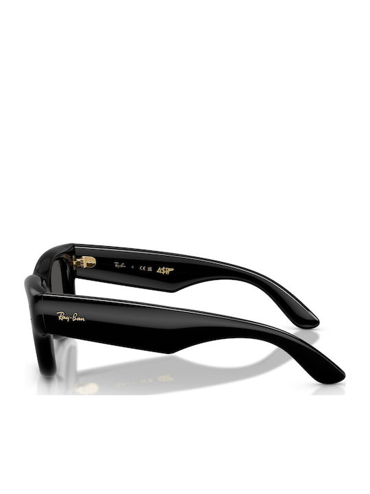 Wayfarer Puffer Unisex Слънчеви Очилa с Черна Пластмасова Рамка и Черни Стъкла RB4940 601/87