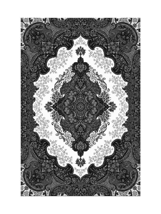 To megalo pazari Summer Bedroom Rugs Set Black-White TMP-4570 3pcs