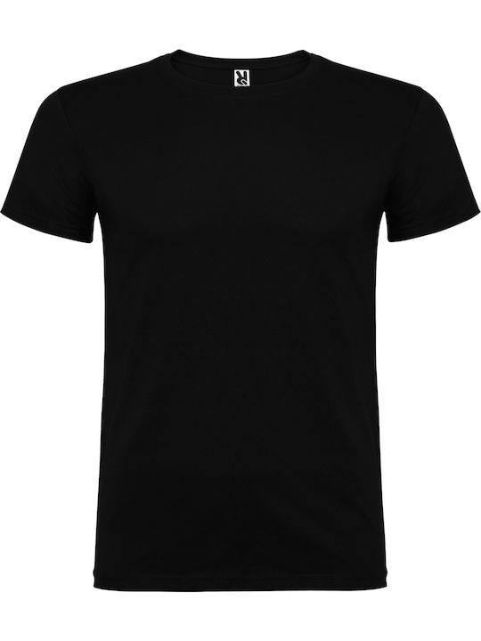 Roly Beagle Men's Promotional Short Sleeve T-Shirt in Black Colour