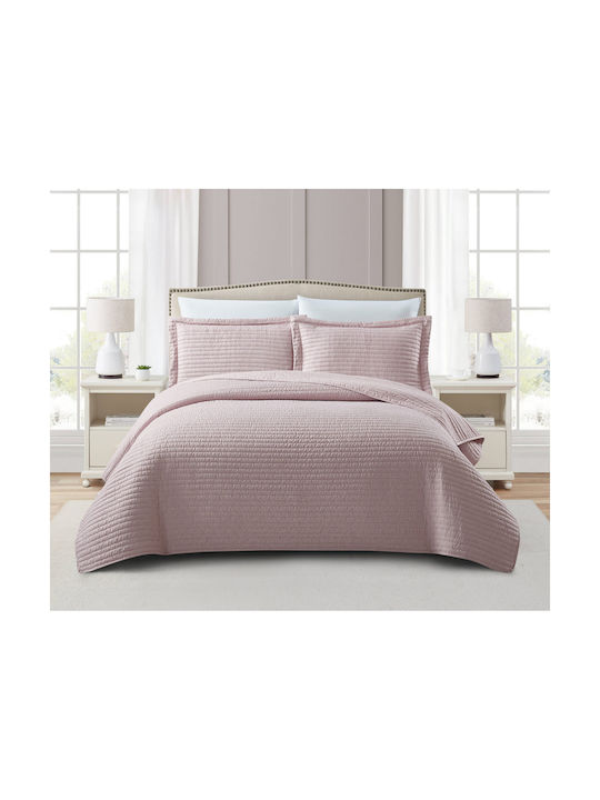 Liolios Home Pillowcase Quilted Dusty Rose 50x70cm.