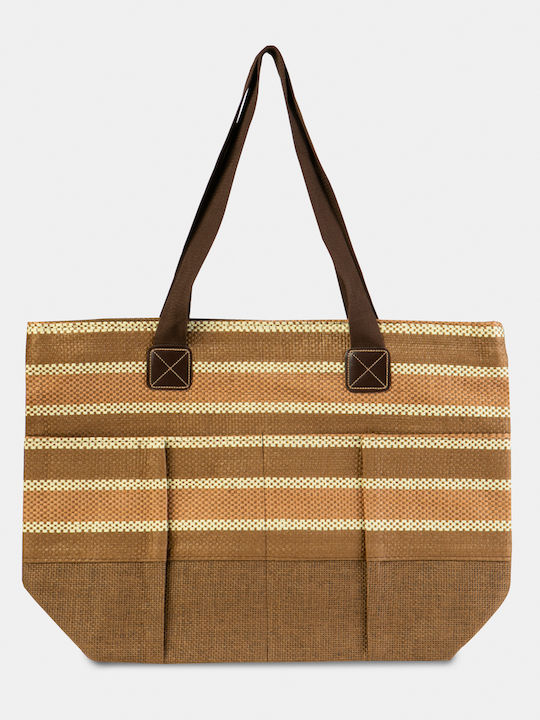 Interhat Fabric Beach Bag Brown