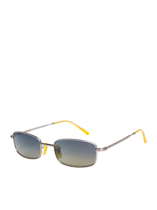 Funky Buddha Unisex Sunglasses with Silver Metal Frame and Multicolour Gradient Polarized Lens FBS2026/002