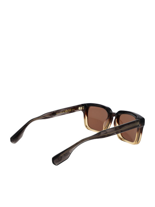 Ted Baker Unisex Γυαλιά Ηλίου με Πολύχρωμο Κοκκάλινο Σκελετό και Καφέ Φακό TB1718 101