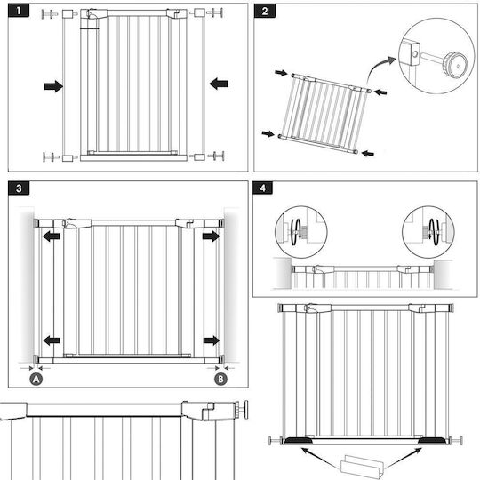 Ușă de siguranță din Metal în Culoare Gri 110x73.5cm 1buc