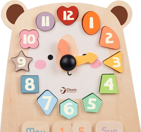 Montessori Lernspiel zur Zeiterkennung aus Holz