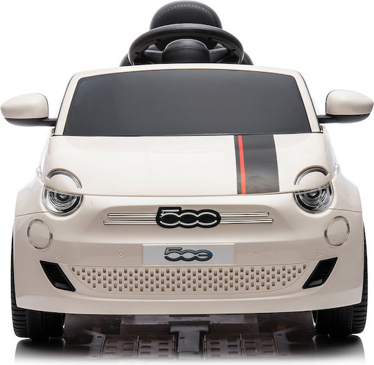 Fiat 500 Μονοθέσιο με Τηλεκοντρόλ 12 Volt Μπεζ