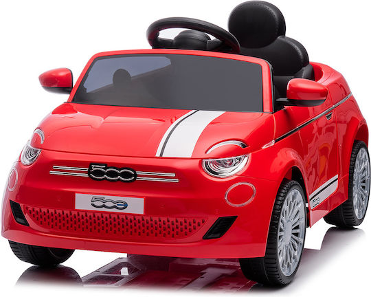 Fiat 500 Μονοθέσιο με Τηλεκοντρόλ 12 Volt Κόκκινο