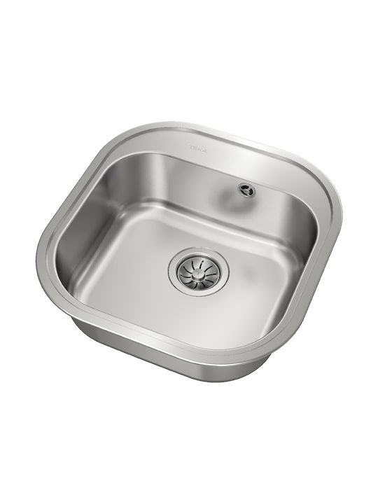 Teka Ένθετος Νεροχύτης Inox Μ46.5xΠ48.5cm Ασημί