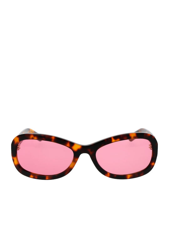 GCDS Unisex Sunglasses with Brown Plastic Frame and Brown Lens