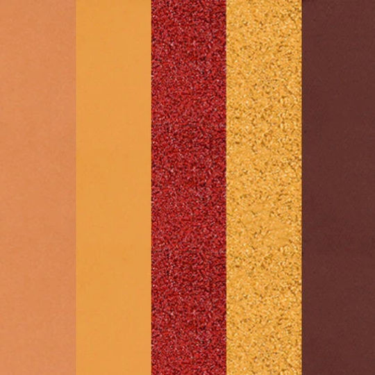 Profusion Cosmetics 5 Shade Palette with Eye Shadows in Pressed Powder Form Pretty Poppy 4.58g