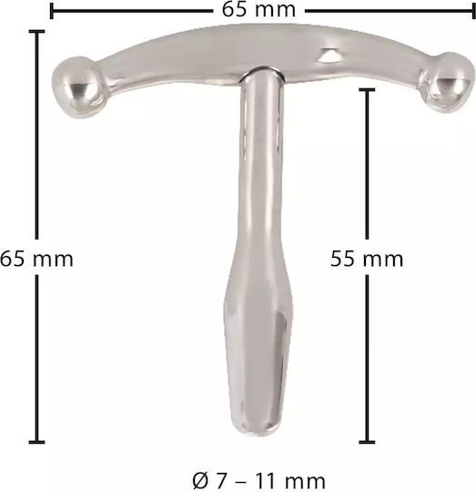 PenisPlug BDSM Accessory σε Ασημί Χρώμα
