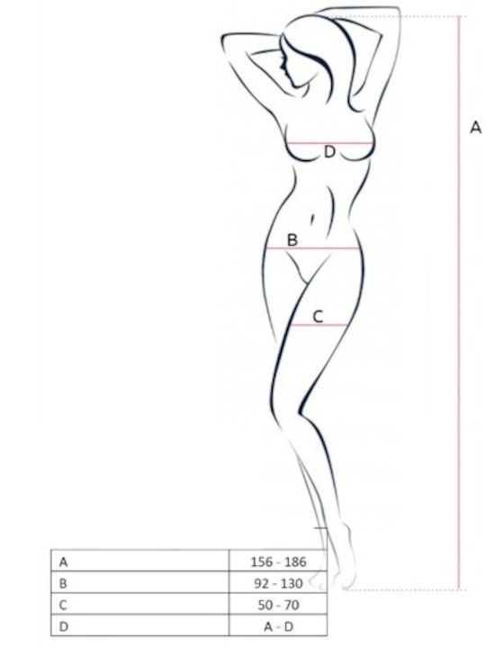 Passion BS071 Bodystocking Sexy Roșu