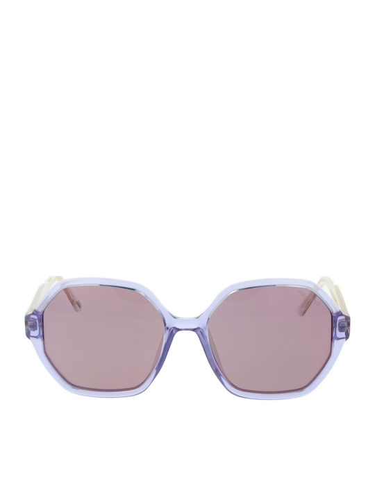 Skechers Women's Sunglasses with Purple Plastic Frame and Purple Polarized Lens SE6358 5778D