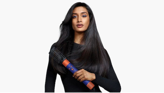 Dyson HS08 Airwrap i.d. Curly + Coily Electric Hair Brush with Air for Hair Straightening and Curls 1300W Vinca Blue/Topaz