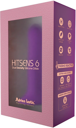 Adrien Lastic Hitsens Dual Density S06 Dildo Glass Dildo Purple 13.5cm