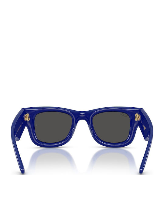 Ray Ban Wayfarer Men's Sunglasses with Blue Plastic Frame and Blue Lens RB4940 6833/87