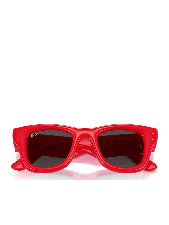 Ray Ban Wayfarer Unisex Sunglasses with Red Plastic Frame and Red Lens Rb4940 6831/87