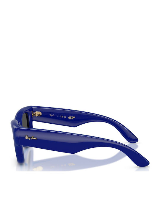 Ray Ban Wayfarer Men's Sunglasses with Blue Plastic Frame and Blue Lens RB4940 6833/87