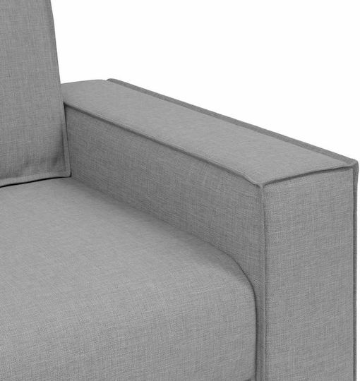 Dreisitzer Sofa Grau 220x78x84cm