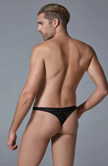 Allure Ανδρικό Sexy String Μαύρο