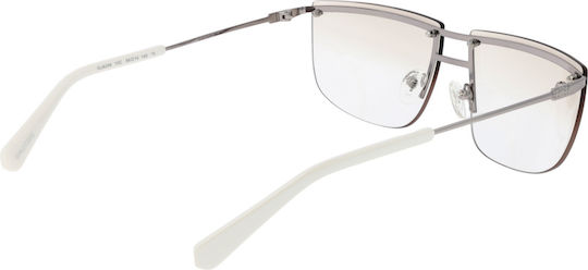 Guess Metallischer Brillengestell Silber GU8256/10C