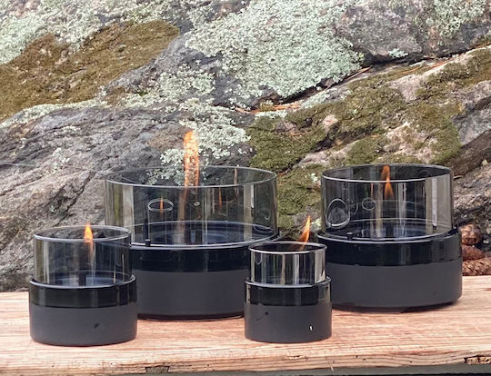 Tenderflame Επιτραπέζιο Τζάκι Βιοαιθανόλης Εσωτερικού Χώρου Μαύρο