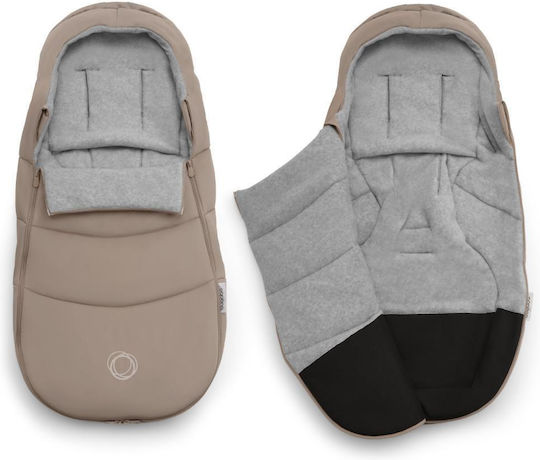 Bugaboo Universal Stroller Footmuff Waterproof Brown With Fleece Lining